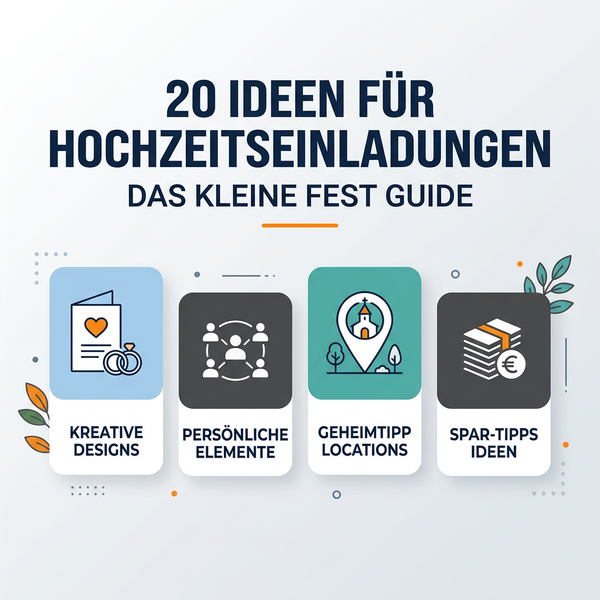 20 Ideen für Hochzeitseinladungen: Der ultimative Guide für kleine Feste